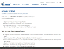 Tablet Screenshot of dynamic-systems.com