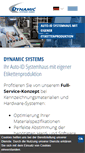 Mobile Screenshot of dynamic-systems.de